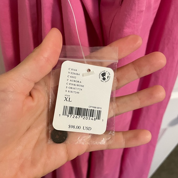 NWT Free People - Finer Things Midi Pink Dress - Picture 4 of 11